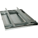 Drain Pan 26X48X2 w/Rail 24Ga